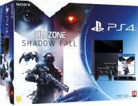 playstation 4 + killzone shadow fall + dualshock 4 + camara